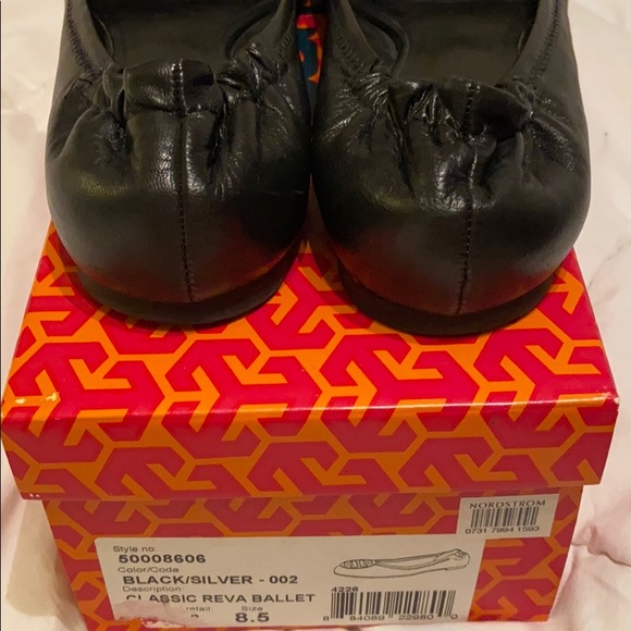 Tory Burch Classic Reva Ballet Flat Sz 8 - Picture 4 of 5
